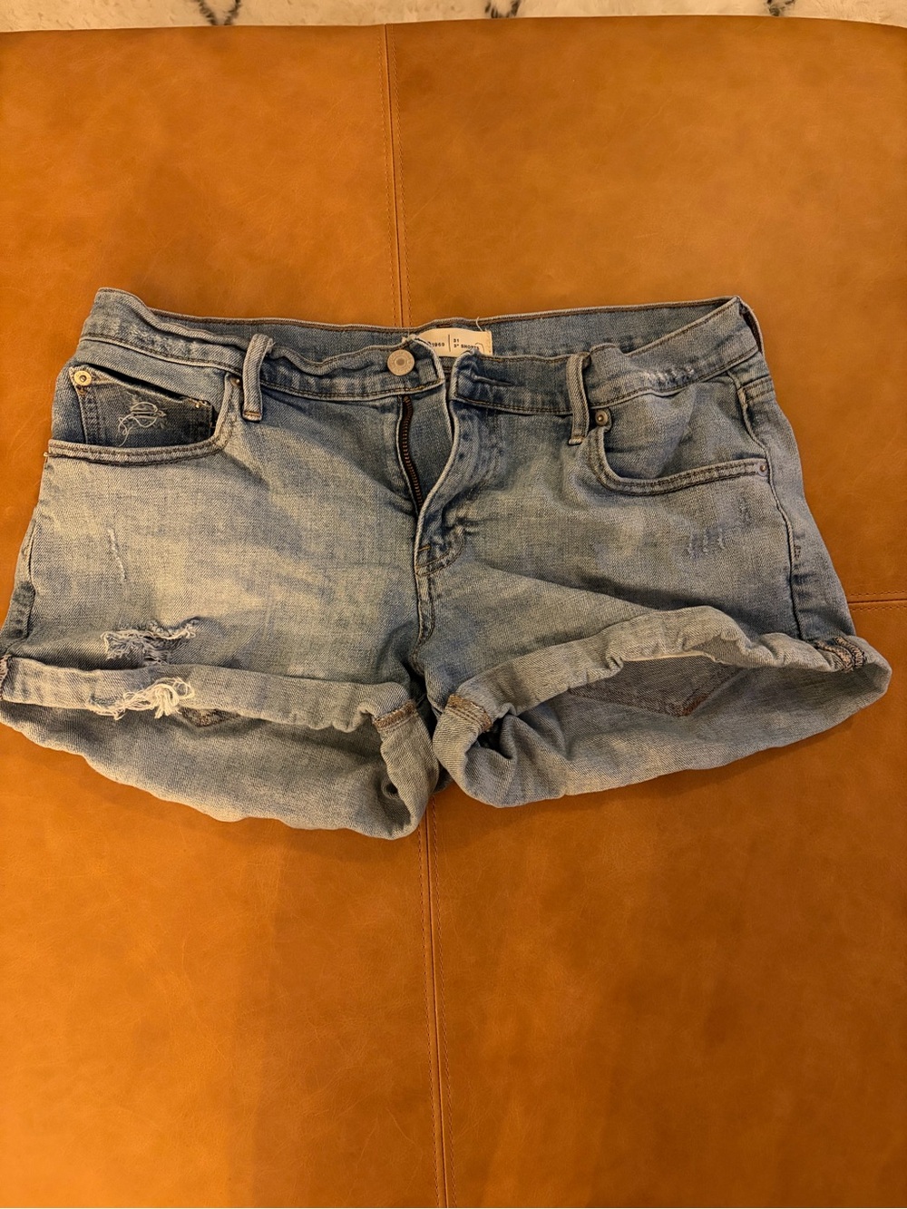 GAP Light Blue Rolled-Hem Women's Denim Shorts
